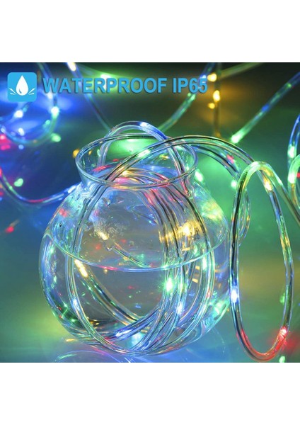 Halat Işık, 33FT 100 LED Rgb Renk Değiştiren Dış Mekan Su Geçirmez Dize Işık, Fişli, 32 Düğme Uzaktan Kumanda Değişimi 16 Renk (Yurt Dışından) fırsatları
