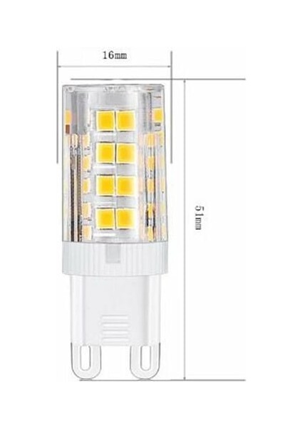 G9 LED Ampuller, Sıcak Beyaz 3000K 5W G9 LED Ampul, 40W 380 Lümen Halojen Ampullere Eşdeğerdir; Kısılamaz, 10'lu Set [enerji Sınıfı A+] |uhoh (Yurt Dışından) indirimleri