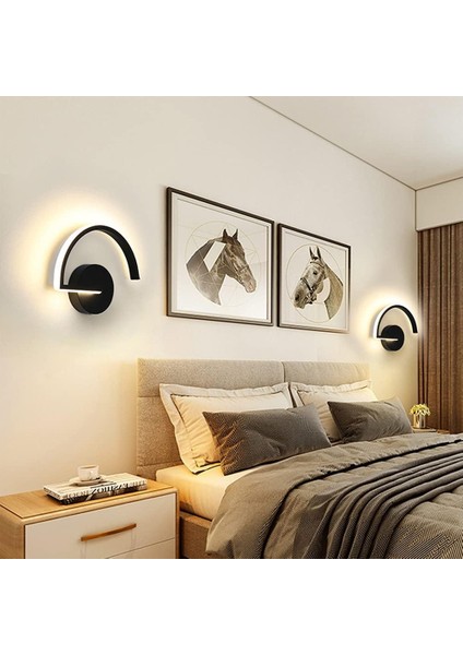 LED Iç Mekan Duvar Lambası 8W, Yaratıcı Mektup Siyah Duvar Lambası 3000K Sıcak Beyaz Modern Metal Duvar Lambası Yatak Odası Oturma Odası Merdiven Koridor Için (Yurt Dışından) modelleri