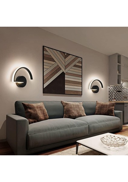 LED Iç Mekan Duvar Lambası 8W, Yaratıcı Mektup Siyah Duvar Lambası 3000K Sıcak Beyaz Modern Metal Duvar Lambası Yatak Odası Oturma Odası Merdiven Koridor Için (Yurt Dışından) fırsatları