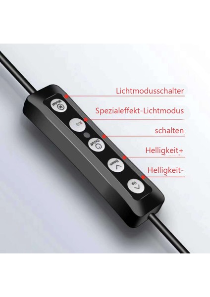 Halka Işık Bilgisayar Işığı, Geri Çekilebilir Tripodlu 8 Inç LED Selfie Halka Işık, 3 Renk ve 11 Parlaklık Seviyesi Kısılabilir Masa Halka Işığı (Yurt Dışından) modelleri