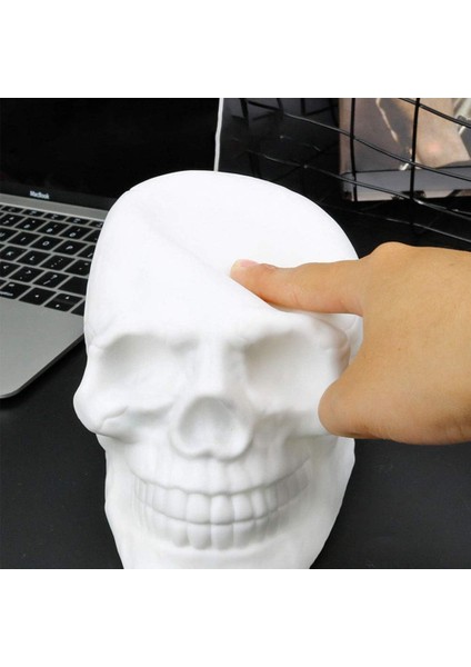 USB Şarj Renkli LED Kafatası Kafa Okşama Lambası Uzaktan Kumanda ile Gece Işık Dekorasyon Hediye (Yurt Dışından) fırsatları