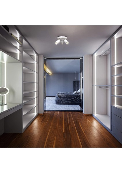 LED Tavan Lambası 3 Ampul I Spot I Döner I Döndürülebilir I Beyaz I Ampul Dahil Değil (Yurt Dışından) fırsatları