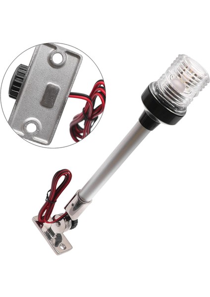 12 Inç LED 360 Derece Işık 316 Paslanmaz Çelik 4000-4500K 5W IP66 Vida Sabitleme Dahil Sinyal Işıkları (Yurt Dışından)