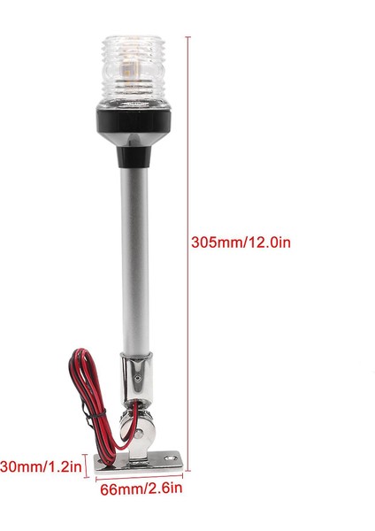 12 Inç LED 360 Derece Işık 316 Paslanmaz Çelik 4000-4500K 5W IP66 Vida Sabitleme Dahil Sinyal Işıkları (Yurt Dışından) fiyatları