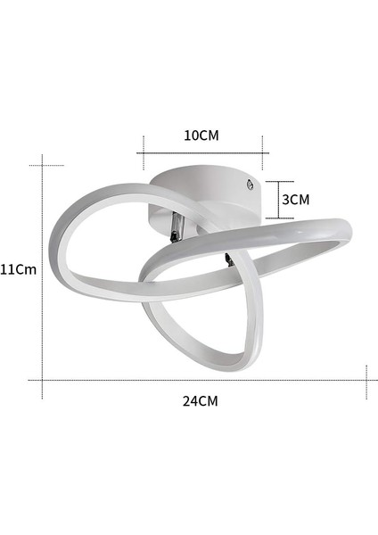 Modern LED Tavan Lambası, 22W Alüminyum ve Akrilik Tavan Lambası, Çiçek Şekilli Tasarım Yatak Odası Mutfak Oturma Odası Koridor Yemek Odası Balkon Için LED Tavan Lambası (Yurt Dışından) fırsatları