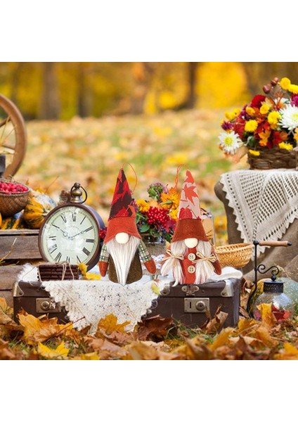 Fonduo 2'li Paket Sonbahar Dekoratif Gnome, Dekoratif Gnome Veren Işıklar ile (Yurt Dışından) fırsatları