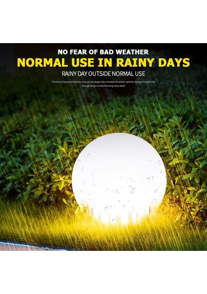 LED Bahçe Lambası Top Şekli Veranda Çim Için Su Geçirmez Işık Uzaktan Kumanda ile LED Dış Mekan Parlak Renkli Şarj Edilebilir (24 Tuşlu Şarj Edilebilir Versiyon) (Yurt Dışından)