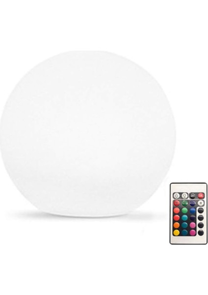 LED Bahçe Lambası Top Şekli Veranda Çim Için Su Geçirmez Işık Uzaktan Kumanda ile LED Dış Mekan Parlak Renkli Şarj Edilebilir (24 Tuşlu Şarj Edilebilir Versiyon) (Yurt Dışından) fiyatları