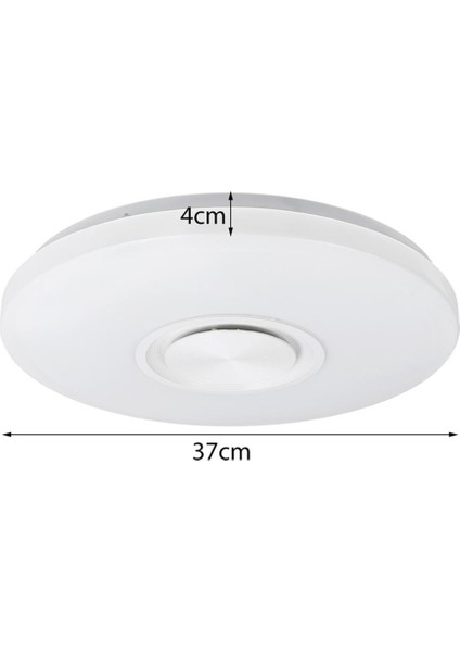 Bluetooth Hoparlörlü Uzaktan Kumandalı ve App Kontrollü Tavan Lambası Ce Sertifikası 24W Renk Değiştiren Kısılabilir 3000-6500 Kelvin-Soğuk Beyaz (Yurt Dışından) modelleri