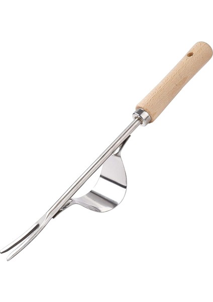 Manuel Ot Öldürücü Bahçe Ayıklaması Aracı Paslanmaz Çelik Ahşap Saplı Bahçe Aracı Bahçenizi Ayıklamak Için 1 Parça Uzun (Yurt Dışından)