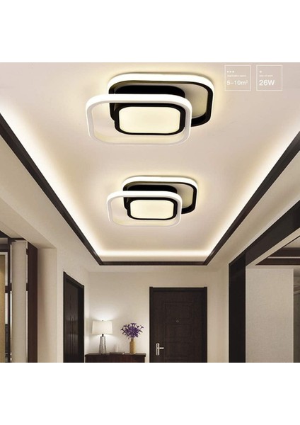 Modern LED Tavan Işıkları, 22W Tavan Lambası, Oturma Odası Yatak Odası Için Entegre LED Avize 1760LM 6000K (Soğuk Beyaz) (Yurt Dışından) modelleri