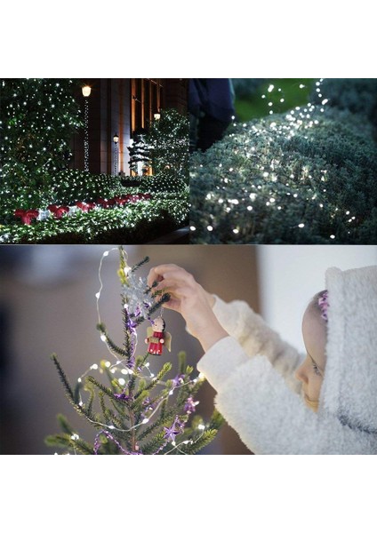 Solar Dize Işıklar, 100 Led'li Dış Mekan Güneş Peri Dize Işıkları 33FT Gümüş Bakır Tel 8 Mod Su Geçirmez (Soğuk Beyaz) (Yurt Dışından) modelleri