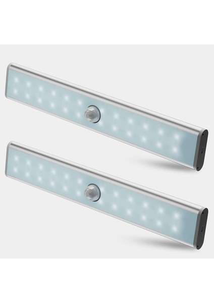 Şarj Edilebilir LED Hareket Sensörlü Işık, Kablosuz Dolap Işığı, Acil Durum El Lambası, Çocuk Gece Lambası, Vurgu, Soğuk Beyaz 6000K (Yurt Dışından)