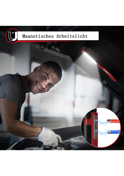 USB Şarj Edilebilir USB Çalışma Lambası Cob Torch Cep Limns Ultra Güçlü LED Kamp Lambası Araba Garaj Için Dıy Atölye Manyetik Kelepçe ile (Yurt Dışından) fırsatları