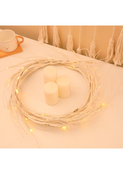 Huş Ağacı Şubesi Dekoratif Iç Dekorasyon 48LED Huş Ağacı Asma Işık $5.9ft 48 LED ile Garland Işık Sıcak Beyaz Su Geçirmez Dekoratif Şube Asma Işık (Yurt Dışından)