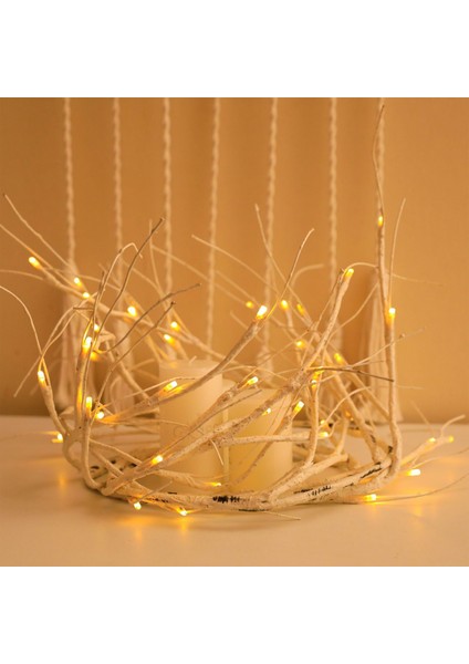 Huş Ağacı Şubesi Dekoratif Iç Dekorasyon 48LED Huş Ağacı Asma Işık $5.9ft 48 LED ile Garland Işık Sıcak Beyaz Su Geçirmez Dekoratif Şube Asma Işık (Yurt Dışından) fiyatları