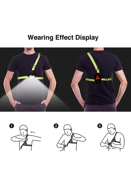 Koşu Işığı, USB Şarj Edilebilir Koşu Göğüs LED Işığı, Güvenlik Göstergeleri ve Işık Şeritleri ile Koşu Işığı, Koşu, Yürüyüş, Doğa Sporları Için Göğüs Lambası (Yeşil) (Yurt Dışından) fırsatları