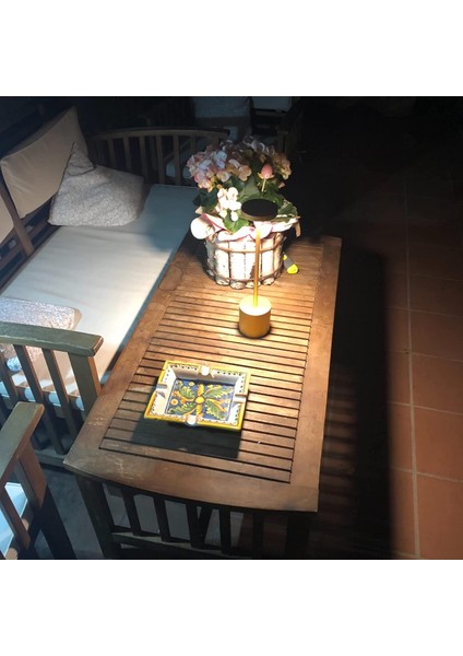 Kısılabilir Kablosuz LED Masa Lambası, Alüminyum, Iç/dış Mekan Kullanımı Için Masa Lambası, Restoran, 6000 Mah Şarj Edilebilir Pil, H34 cm USB Fişi (Altın). (Yurt Dışından) fırsatları