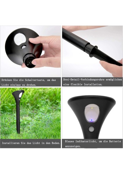 Dış Mekan Için Masterr Güneş Lambası, Güneş Işıkları Hareket Sensörlü Bahçe Led'i 2 Mod IP65 Su Geçirmez Yol Işıkları Bahçe, Veranda, Yol, Çim Için Otomatik Olarak Açılır ve Kapanır (Yurt Dışından) fırsatları