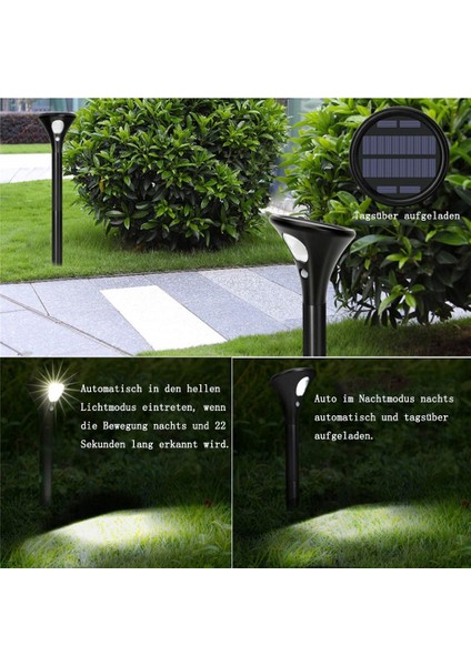 Dış Mekan Için Masterr Güneş Lambası, Güneş Işıkları Hareket Sensörlü Bahçe Led'i 2 Mod IP65 Su Geçirmez Yol Işıkları Bahçe, Veranda, Yol, Çim Için Otomatik Olarak Açılır ve Kapanır (Yurt Dışından) indirimleri