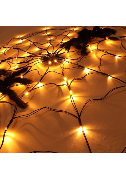 Cadılar Bayramı Örümcek Web Işığı LED Web Işıkları Sahte Örümcek Web Dekorasyonu Destek Parti Bar Perili Ev Dekorasyonu Için Örümcek Web Lambası Atmosferi (Pil Yok) (Yurt Dışından) fırsatları