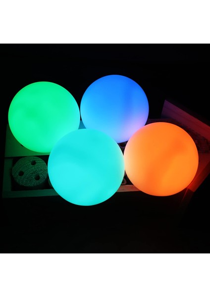 4 Adet Yüzen Havuz Işığı, IP68 Su Geçirmez LED Işık Topu, LED Havuz Işığı 16 Rgb Renk Uzaktan Kumandayla Değişiyor Küvet Uygula, Dış Mekan Işık Topu, Parti, Düğün (Yurt Dışından)