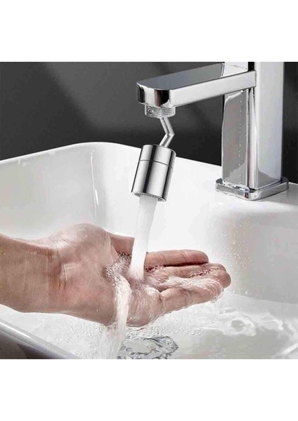 Evrensel Sıçrama Filtresi Musluk, Ev Banyo Için Evrensel 720° Dönen Musluk Havalandırıcı, 4 Katmanlı Çift Net Bağlantı, Musluk Uzatma Aksesuarı (Yurt Dışından)