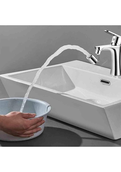 Evrensel Sıçrama Filtresi Musluk, Ev Banyo Için Evrensel 720° Dönen Musluk Havalandırıcı, 4 Katmanlı Çift Net Bağlantı, Musluk Uzatma Aksesuarı (Yurt Dışından) modelleri