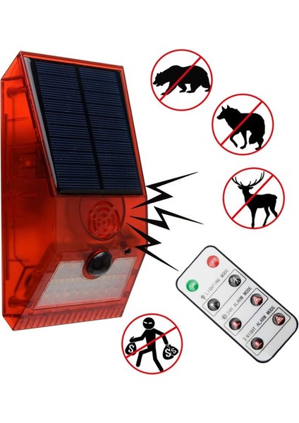 Solar Alarm Işığı, Strobe Hareket Sensörü, Uzaktan Kumandalı, Güneş Enerjili, Su Geçirmez, Kablosuz Duvar Lambası (Yurt Dışından) fırsatları