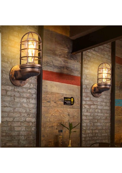 Retro Kişiselleştirilmiş Mağazalar Wandlampe Lampenschirm Wandlampe Café Bar Einzelkopf Industrielampe (Yurt Dışından) fiyatları