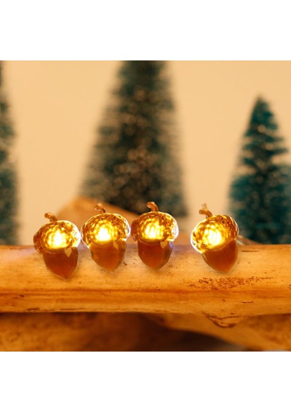 Peri Işıkları Meşe Palamudu Dekoratif Peri Işıkları, 2m 20 LED Peri Işıkları Pille Çalışan, 8 Yanıp Sönme Modu, Uzaktan Kumanda ve Zamanlayıcı (Yurt Dışından) modelleri