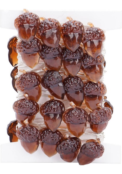 Peri Işıkları Meşe Palamudu Dekoratif Peri Işıkları, 2m 20 LED Peri Işıkları Pille Çalışan, 8 Yanıp Sönme Modu, Uzaktan Kumanda ve Zamanlayıcı (Yurt Dışından) fırsatları