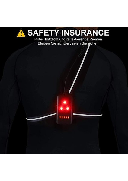 Westgirl Koşu Işığı, Ayarlanabilir Işınlı Göğüs Lambası, USB Şarjlı Su Geçirmez (Yurt Dışından) fırsatları