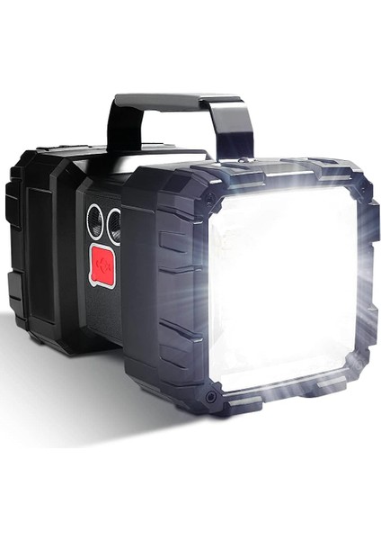 Letour Şarj Edilebilir LED El Feneri 10000MAH 1200LM Ultra Uzun Bekleme Yüksek Güçlü Su Geçirmez Kamp Feneri 7 Mod USB Güç Bankası Çıkışlı Süper Parlak LED Arama Lambası (Yurt Dışından)