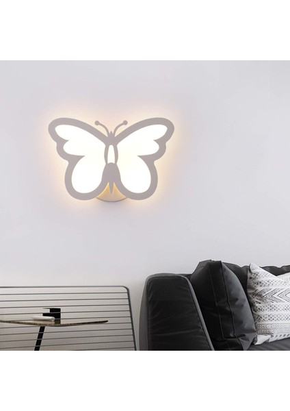 Ledmomo Modern LED Duvar Lambası, 12 W Yaratıcı Kelebek Duvar Aydınlatma Banyo Lobi Dekorasyonu Için Sıcak Beyaz (Yurt Dışından)
