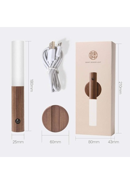 Duvar Aplik Işık Ahşap Pil Vintage LED Gece Lambası Çocuk Bebek Taşınabilir Dolap Lambası Kablosuz Hareket Sensörü USB Şarj Edilebilir Manyetik Gece Lambası Başucu Aydınlatma (Yurt Dışından) indirimleri