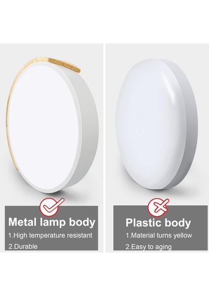 LED Tavan Işığı 24W, Soğuk Beyaz 6000K LED Tavan Lambası 2400LM, Iç Aydınlatma LED Tavan Işığı Demir ve Meşe, Mutfak Oturma Odası Yatak Odası Ofis Için Beyaz Tavan Işığı (Yurt Dışından) modelleri