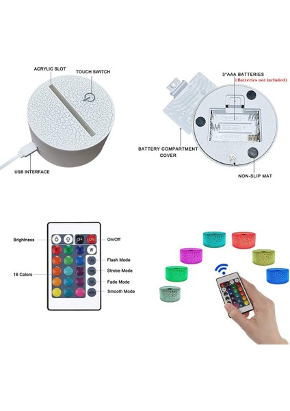 3D Unicorn Gece Lambası, 16 Renk Değiştirme 3D Lamba Uzaktan Kumanda ile Noel Cadılar Bayramı Doğum Günü Hediyesi Çocuklar Için Erkek Bebek Kız Yatak Odası (Yurt Dışından) fiyatları