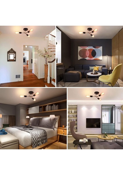 Tavan Lambası Avize Metal Retro Aydınlatma Avize Retro (Ampul Yok) (Yurt Dışından) indirimleri