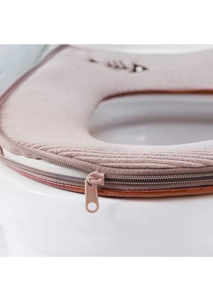 2'li Klozet Kapak Seti, Klozet Pedi, Sıcak Tutan Kumaş Klozet Koruyucu Isıtıcı, Yıkanabilir Klozet Kapak Bezleri (Yurt Dışından) fırsatları