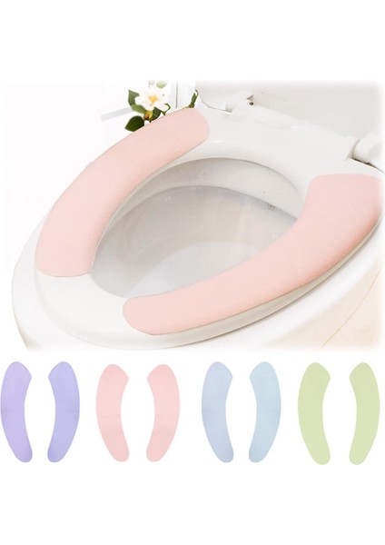 8 Adet Klozet Kapağı Klozet Kapağı Sıcak, Rahat ve Yumuşak, Yıkanabilir, Hamile Kadınlar ve Yaşlı Tuvaletleri Için Uygun, Çok Renkli (Yurt Dışından)