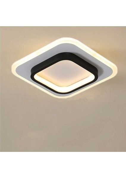 Kare Tavan Işıkları 22W, LED Tavan Işıkları, Banyo, Oturma Odası, Yatak Odası, Mutfak, Koridor Için 3500K Tavan Lambası (Sıcak Beyaz) (Yurt Dışından)