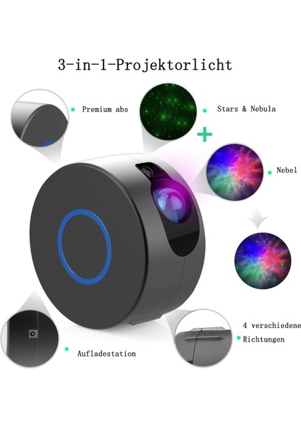 Yıldızlı Gökyüzü Projektörü, LED Projektör Yıldız Işığı Çocuk Gece Lambası, Çocuk Partisi Noel Için Yıldız LED Lamba Hediyesi (Yurt Dışından) modelleri