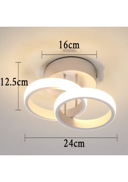 LED Tavan Avize, Tavan Işık Armatür, 18W, Mutfak Oturma Odası Yatak Odası Için Modern Şık Akrilik Tavan Işık Aydınlatma (Yurt Dışından) fırsatları