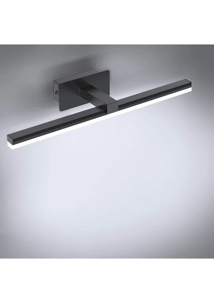 LED Ayna Işığı 9W, Banyo Ayna Işığı Soğuk Beyaz 6000K Ayna Ön Aydınlatma 40CM Banyo Dolabı Aydınlatma 720LM Siyah LED Ayna Duvar Işığı (Yurt Dışından)