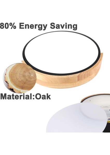 LED Tavan Lambası 24W 2400LM LED Modern Tavan Lambası Yuvarlak Nötr Beyaz 4500K Ø30*5cm Yatak Odası, Mutfak, Oturma Odası, Balkon ve Koridor (Yurt Dışından) fiyatları