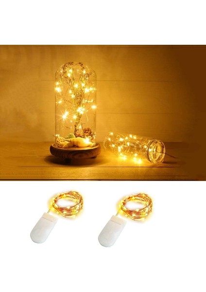 Mini LED Dize Işıklar, Pillerle Birlikte, 2 Dize Işık Pilleri, 2m Mikro 20 LED Dize Işık Pilleri (Yurt Dışından)