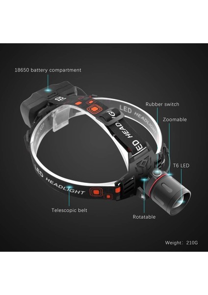 Kırmızı Far, LED Kırmızı Av Farı, Kırmızı Zoom Filtreli Şarj Edilebilir Far, Avcılık, Astronomi, Yıldız Gözlem, Gece Görüşü Için Kullanılır (Yurt Dışından) fiyatları