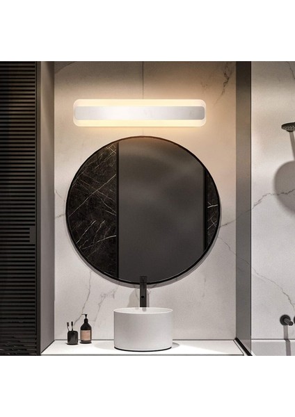 14W Ayna Lambası Banyo Duvar Lambası Sıcak Beyaz 3000K LED 900LM Modern Kapalı Banyo Lambası Banyo Aydınlatma 40CM (Yurt Dışından)